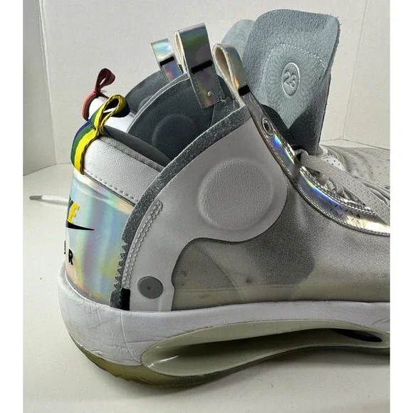 White Metallic Silver Air Jordan 34 White Iridescent Air Jordan 34